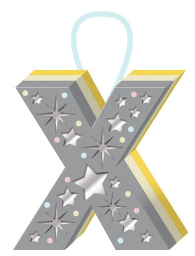Picture of WOODEN PLAQUE - X